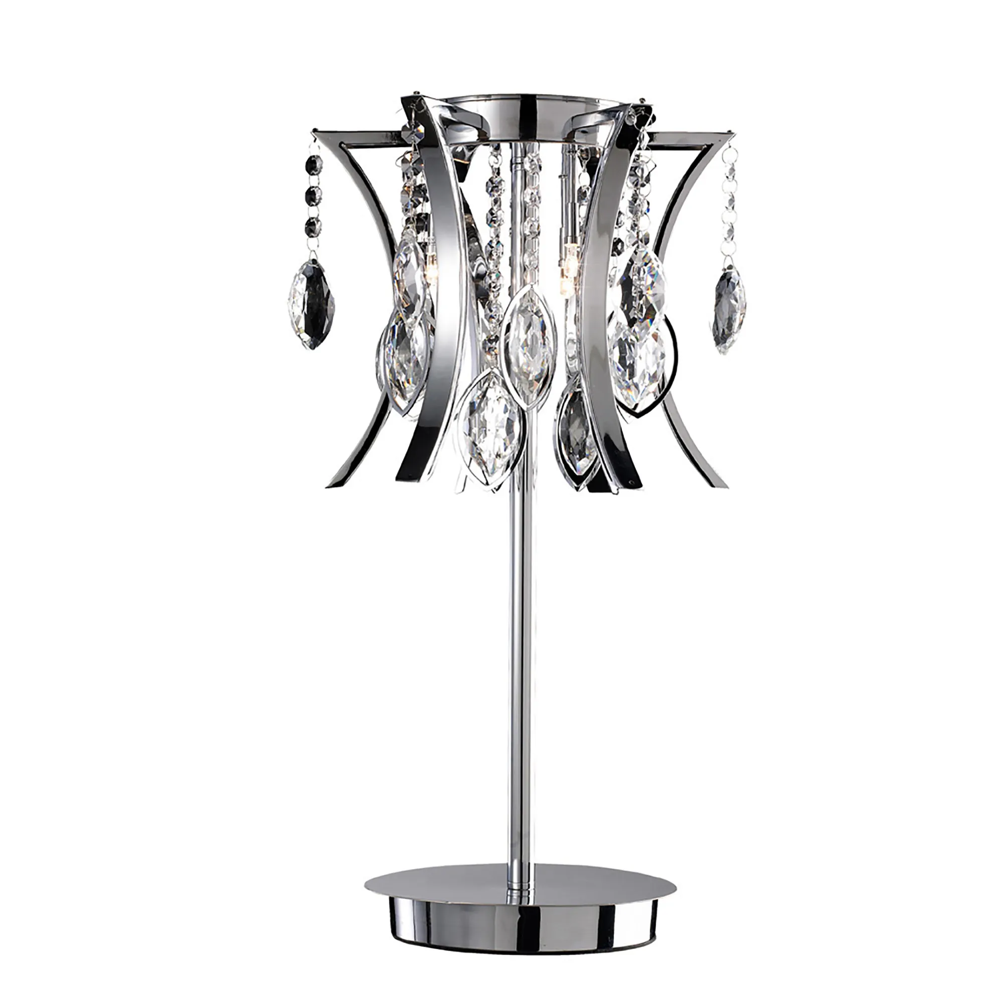 Mios Crystal Table Lamps Diyas Armed Table Lamps